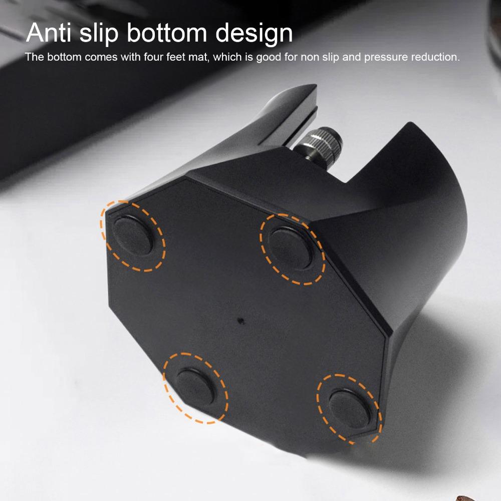 Anti Slip Design Portafilter Tamping Station Spiral Texture Coffee Tamper Base  Barista Tools