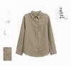 Casual Cotton Linen Long Sleeve Shirt for Women - 2024 Spring/Autumn Plus Size Fashion Loose Fit Top