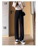 Ice Silk Women's Petite Wide-Leg Pants - Summer Thin Drape Straight Suit Pants 2026 Casual Style