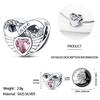 925 Silver Simple Four Leaf Clover Lucky Symbol Series Charm Beads Fit Fine Bracelets S925 DIY Jewelry Gift