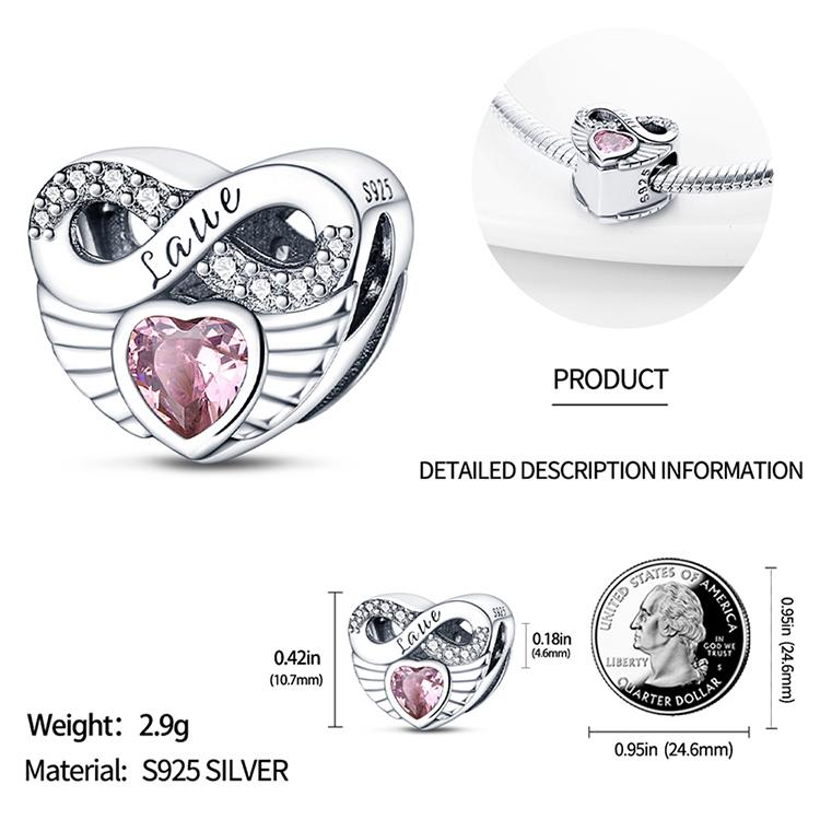 925 Silver Simple Four Leaf Clover Lucky Symbol Series Charm Beads Fit Fine Bracelets S925 DIY Jewelry Gift
