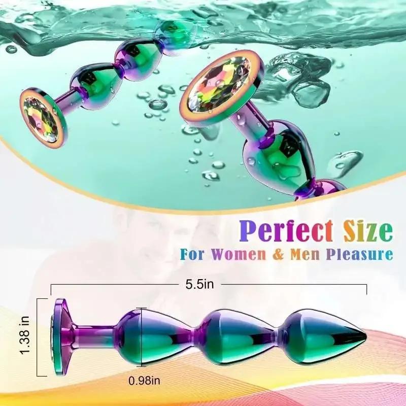 New Metal Anal Beads Balls Butt Plug Sex Toy for Women  Buttplug Dildo Sextoy Fun Toys Sext Analplug Sexy Adult Man