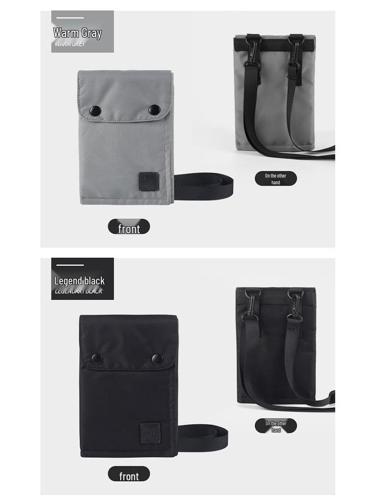 Weiqiang Waterproof Travel Document & Passport Holder, Neck-Hanging Nylon Pouch for Coins/Phone