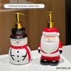 Flacone Sapone Creativo Babbo Natale Riutilizzabile Pupazzo di Neve Natalizio Dispenser Sapone Renna Flacone Pressa Gel Doccia Flacone Sapone per le Mani