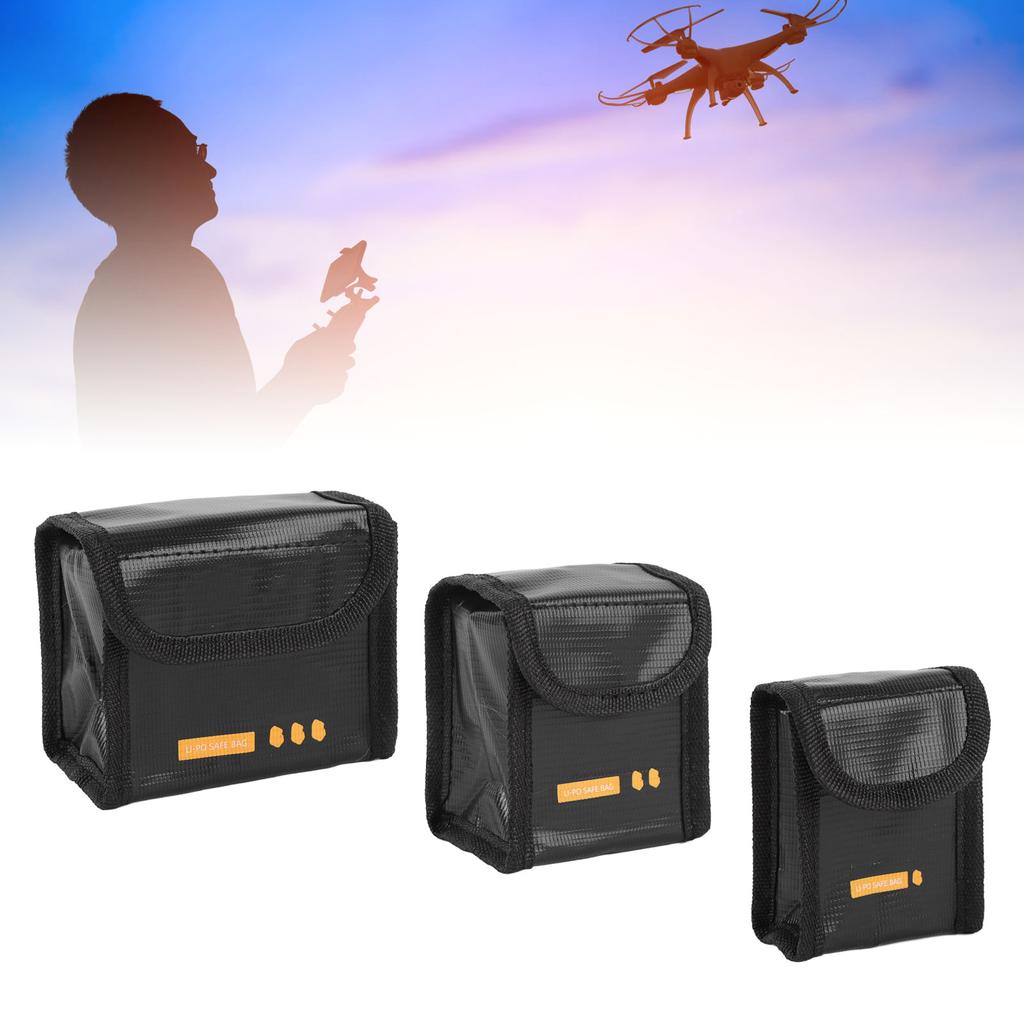 Battery Safe Bag for Flip Drone Nylon Fireproof Explosion Proof Protective Li Battery Storage Pouch 