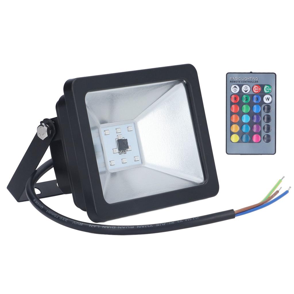 RGB Flood Light 10W IP65 Waterproof Color Changing Spotlight for Outdoors 110?220V