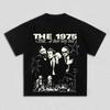The 1975 Band Grafisk 2026 Merch T-shirt 100% Bomull Unisex Unisexs Unisexs Rund Hals T-shirts Sommar Y2k Vintage Turné Fans Vardaglig T-shirt