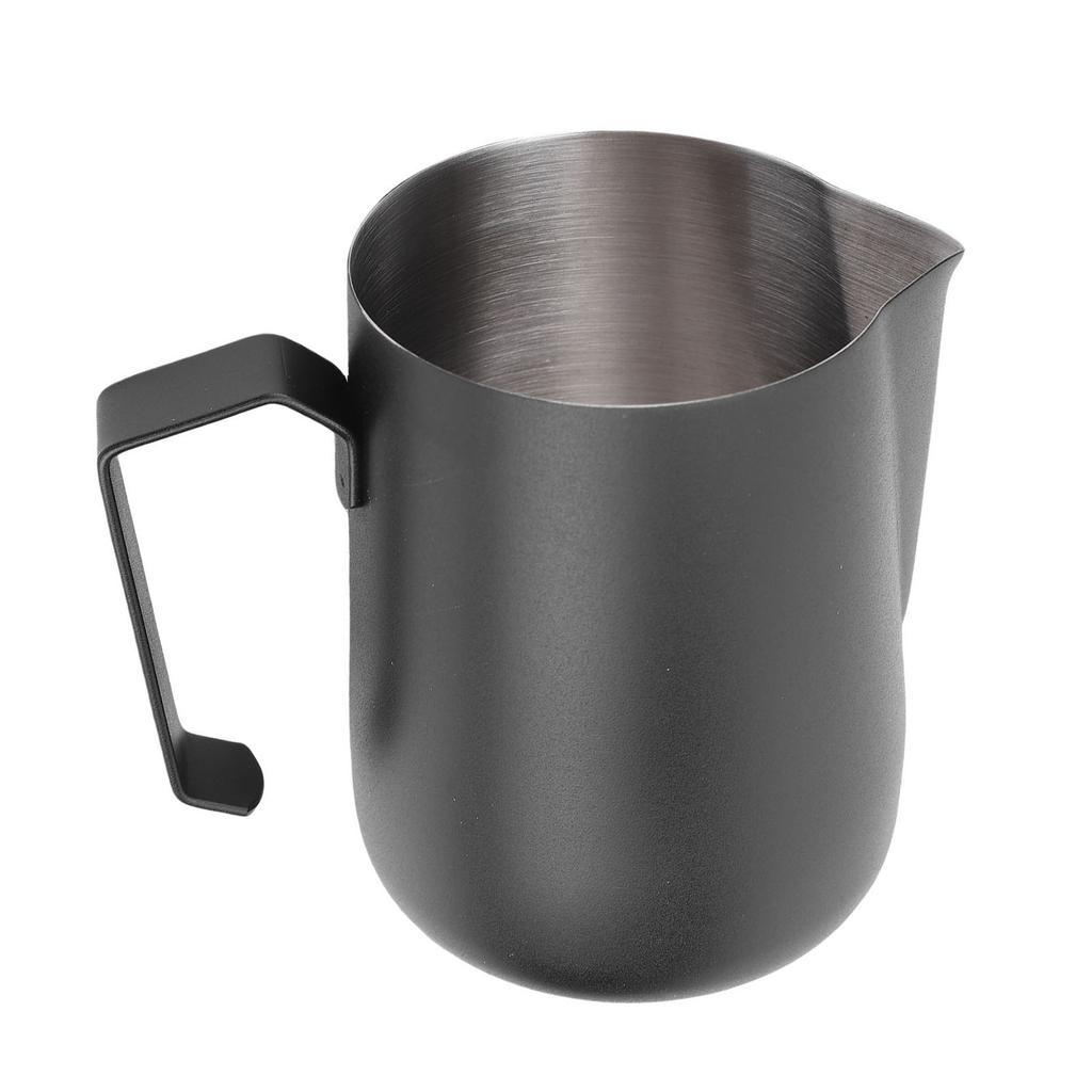 Milk Frothing Pitcher 450ml 304 Stainless Steel Coffee Creamer Cup Latte Art Steaming Pitcher for Cafe Home Kitchen