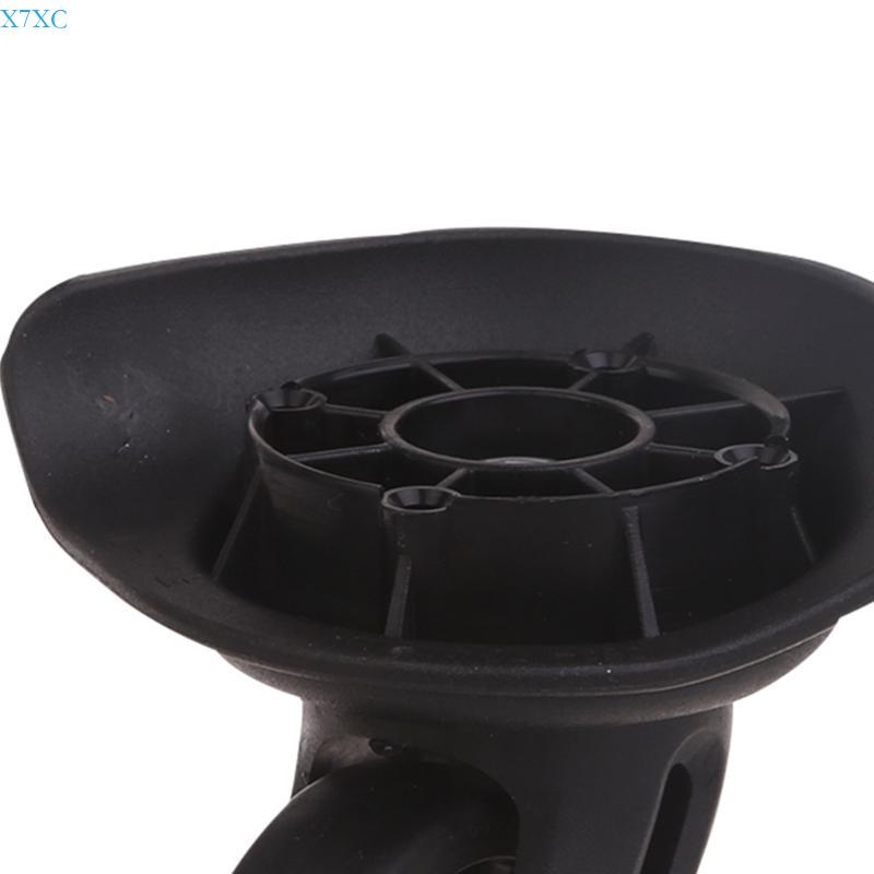 X7XC Trolley Casters Single Row 360 Degree Suitcase Silent 2pcs Black