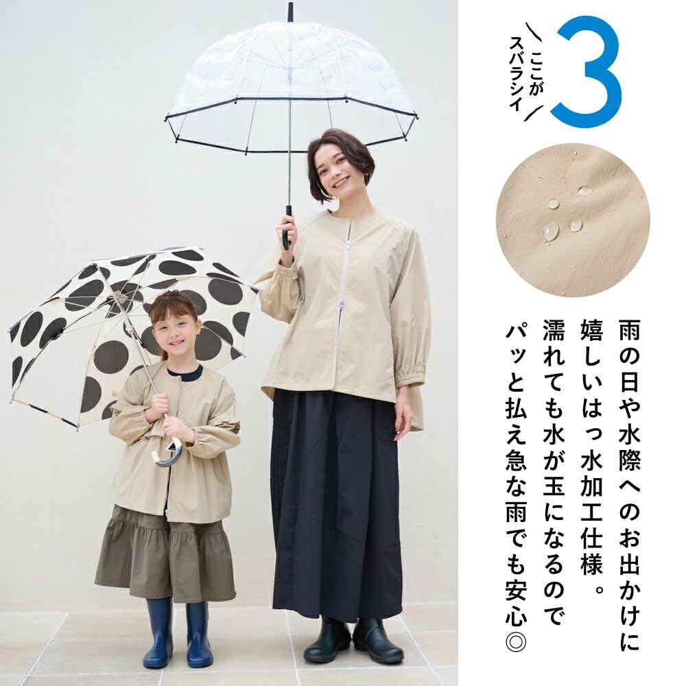 ever closet Women's Rash Guard Jacket, Water-Repellent, Perfect for Pool, Beach, and Summer, Black, Size F