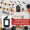 Gothic Halloween Crow Photo Frame Atmosphere Ornaments Multi-purpose Art Decorations For Home Desktop Festival Parties