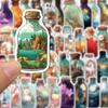 10/30/50PCS INS Style Bottle World Cartoon Stickers Aesthetic Luggage Skateboard DIY Graffiti Girl Gradient Cute Sticker Kid Toy