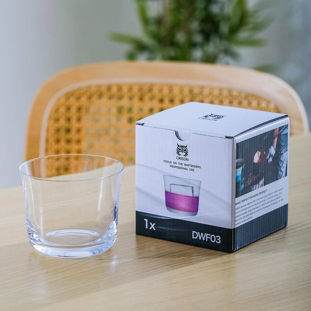 DWF03 CRISON Old Fashioned whisky cocktail drinkware Crystal glass cup 315ML