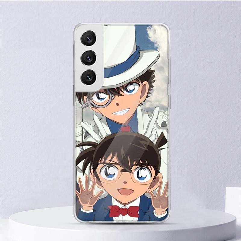 Anime Detective Conan Soft Case For Samsung Galaxy S25 S24 S23 S22 Ultra Phone Cover S20 FE S21 Plus S25Ultra S24U Funda Coque S