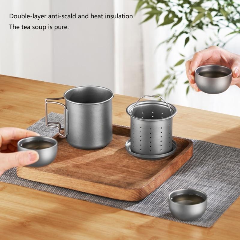Compacts Light weight Cup Rustproof Cup Durability Outdoor Picnics Mugs for Camping and Everyday Use
