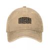 Lomepal schwarze Schrift Baseballkappe Truckerhut taktische Kappe Luxus Unisex Kappe Damen Hüte Unisexs