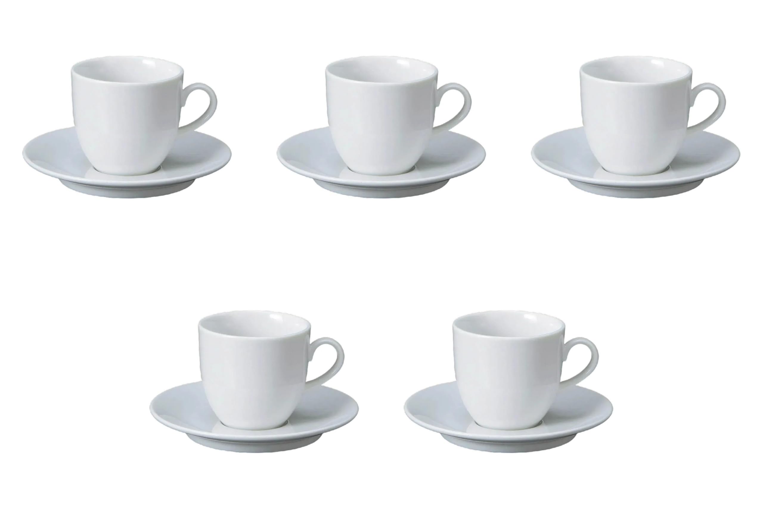 

Set of 5 Pearl American Cups and Saucers x Cups and Saucers Setomonohonpo [7.8 7.3cm, 220cc]