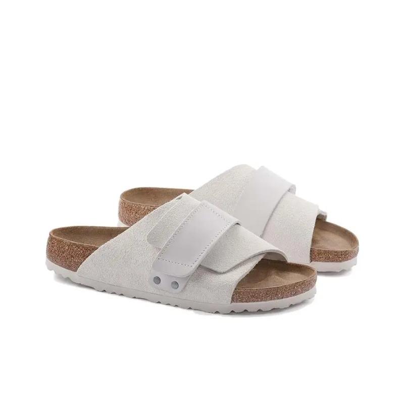 Birkenstock Unisex Comfort Versatile Slide Sandals Vintage White Narrow Fit 1024526 41