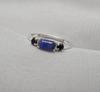 925 Sterling Silver Lapis Lazuli Black Onyx Ring Natural Blue Black Stone Handmade Jewelry