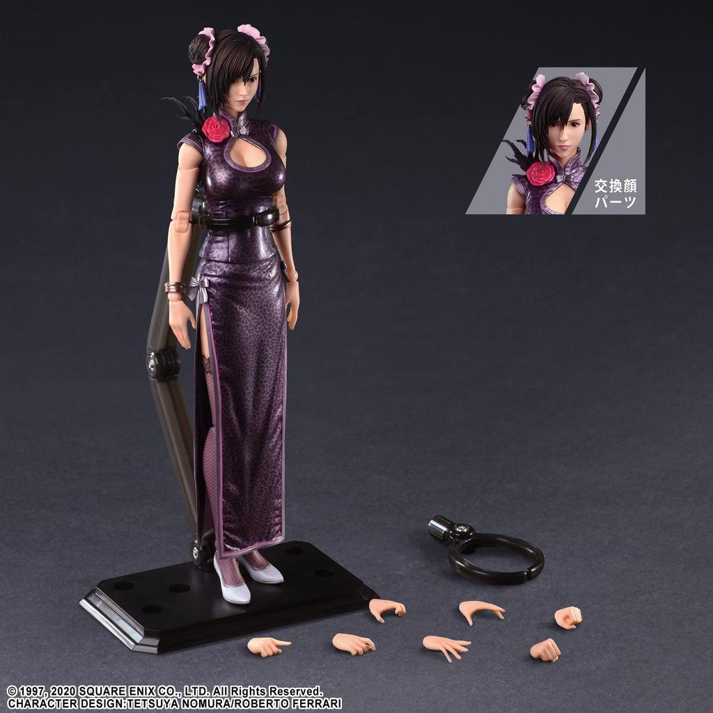 Final Fantasy VII Remake PLAY ARTS Kai Tifa Lockhart Fighter Dress PVC malovaná pohyblivá figurka ver.