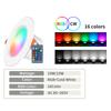 1/2/3/4PCS RGB LED Downlight 16colors Dimmable Spotlight 10W/15W IR Remote Led Down Light For Room Decor AC220V LED Panel