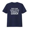 Mens This Is My Human Costume I M Really A Couch T Shirt Black X Large vintage Washed designer clothes Slightly Soft Stretched