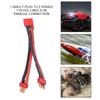 Deans Style T Plug 2 Male To T Plug 1 Female Power Cable Silicone Wire for 2 6S Lipo Battery