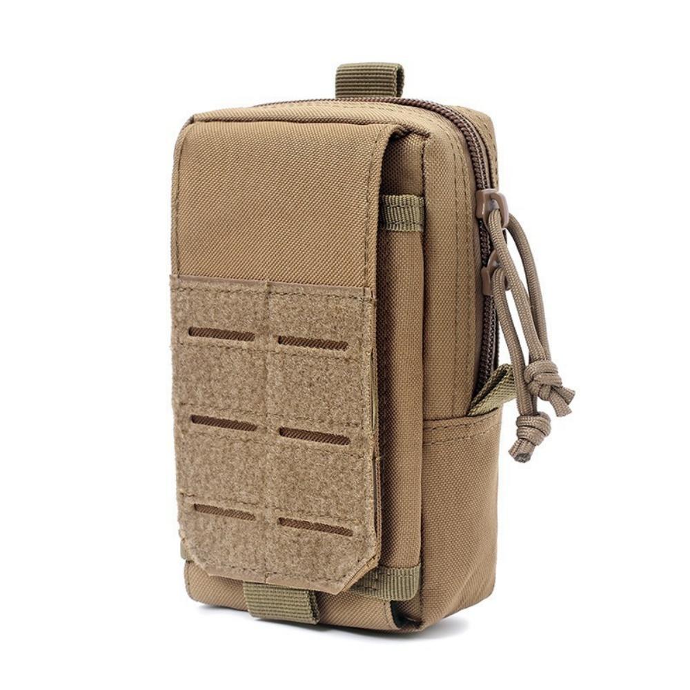 Tactical Waist Pack Silent Zipper Nylon Mobile Phone Bag Edc Belt Pouch Scratch Resistant Small Tool Bag For Outdoor Recreation
