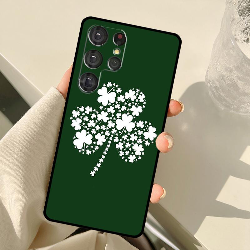 Ireland Shamrock Lucky Case For Samsung Galaxy S24 Ultra S21 S22 S23 S25 Ultra S9 S10 Plus S20 FE S25 FE Back Cover