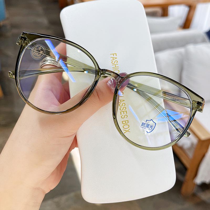 

Японские милые очки в стиле INS с защитой от синего света: Легкие, Стройнящие, Подходящие для близоруких корейские оправы