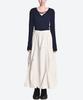 Keulleiseu Point Balloon Maxi Skirt_Light Olive