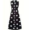 Women's Fashion Printed Round Neck Sleeveless Vacation Casual Dress