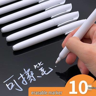 White Water-Based Erasable Marker for Whiteboards and Chalkboards