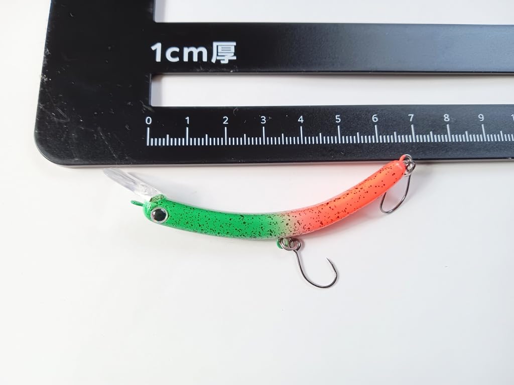 Slimy Crankbait Barbless for and Other Char In Managed Fishing Features a Biological Movement and a Ideal for Bass Brown Black Rainbow and C of 5