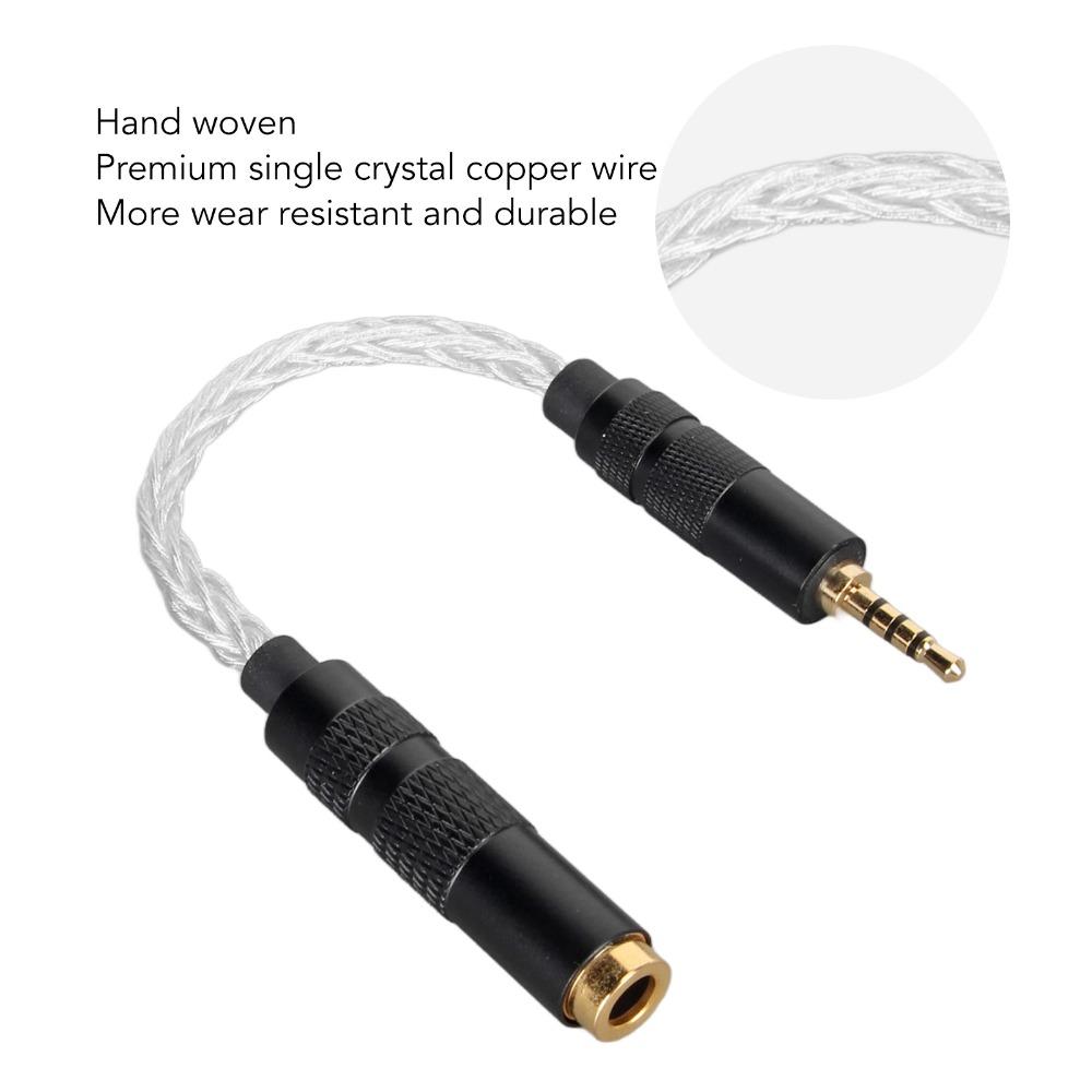 8-Strand Single Crystal Copper Headphone Adapter Cord for Sound Players with 2.5mm Balanced Ports