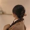 Summer Amber Gentle Matte Large Grab Clip Temperament Brown Scrub Back Head Hairpin Shark Clip