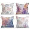 Coral Reef Pattern Decorative Cushions Pillowcase Polyester Cushion Cover Throw Pillow Sofa Decoration Pillowcover Home Decor