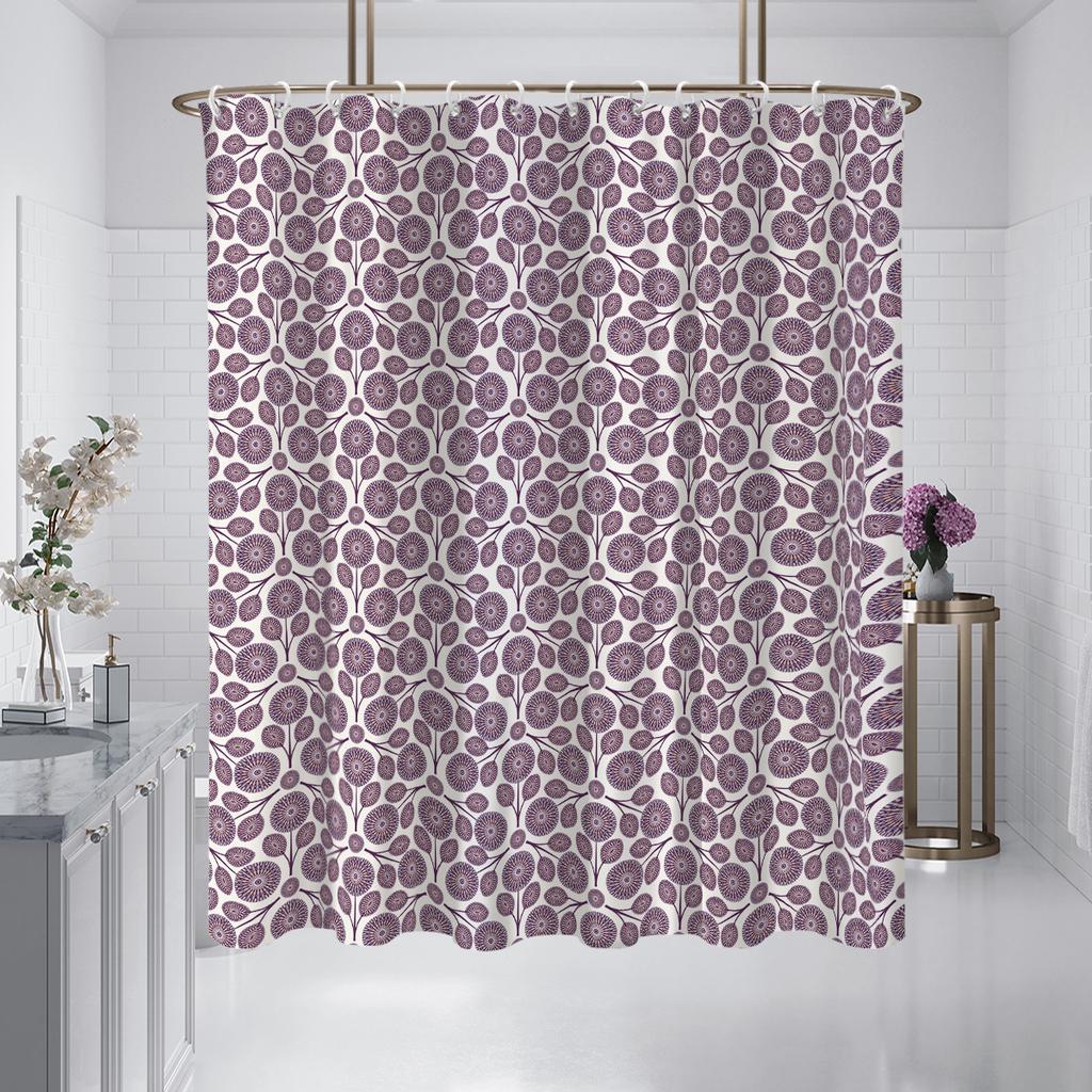 1 st Färgglad Vattentät Duschdraperi Badrumsavdelare Skydd för Insyn Flera Storlekar Lätt att Installera