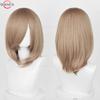 40cm Medium Basic Anime Cosplay Wig Bang Blond  Black White Red Pink Green Brown Gold Blue Heat Resistant Synthetic Hair Wigs