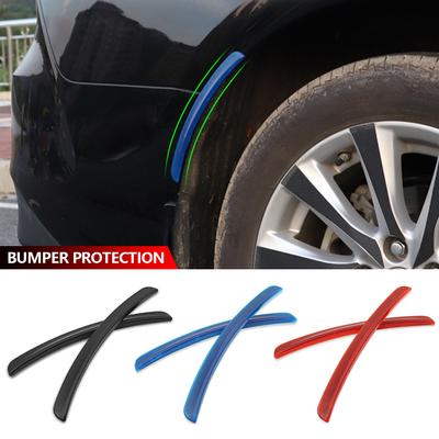 Universal 2Pcs Rubber Car Wheel Eyebrow Anti-scratch Arch Strip Protection Sticker Fender Vents Anti-collision Decoration Trim