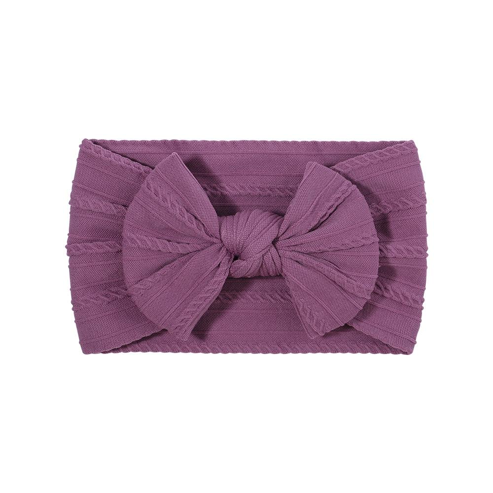 PANTONE Solid Color Bows Headband for Baby Girls Elastic Hair Band Cotton Bowknot Turban Kids Headwear Baby Hair Accessories