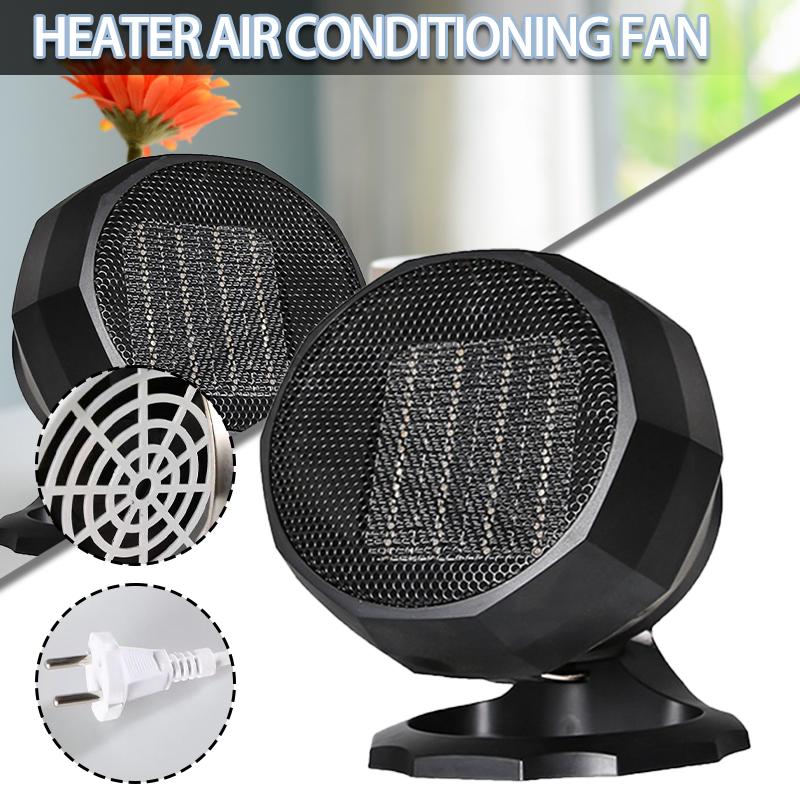 

Pdtoweb Mini Desktop Электрический вентилятор Отопление 3 режима Теплый воздух Бесшумный офисный домашний обогреватель