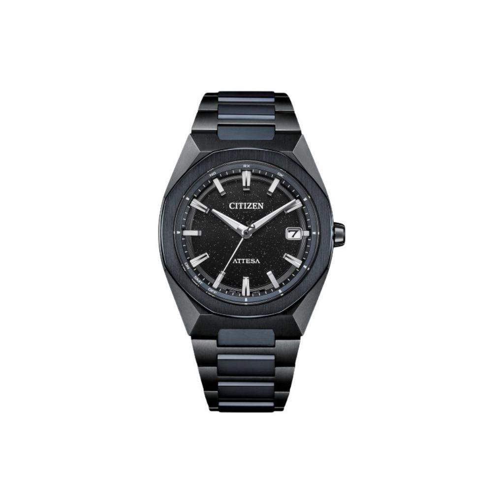 Citizen Attesa 100m Water Resistant Light Powered Quartz Movement Titanium Strap Watch 39mm CB3046-76E