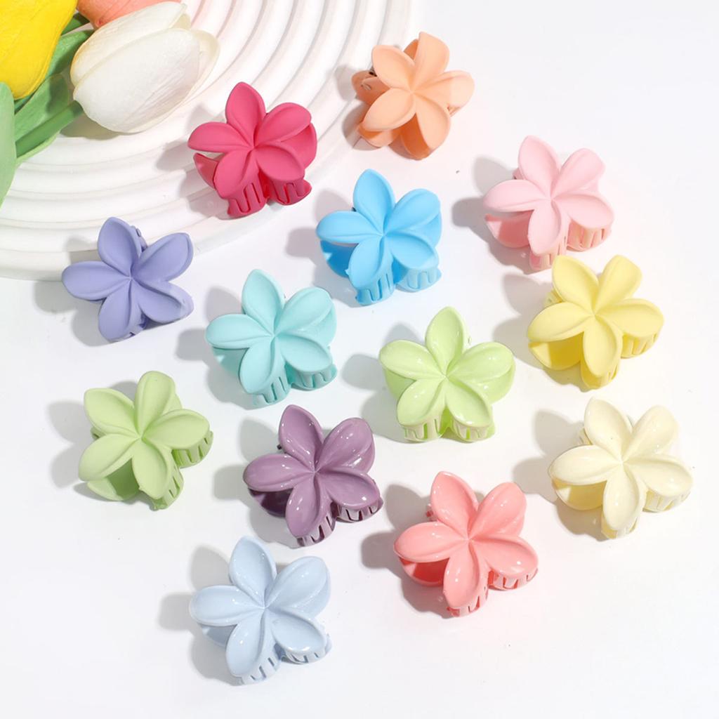 Mini Lily Flower Hair Clip 4cm Plastic Alloy For Women Girls Daily Use