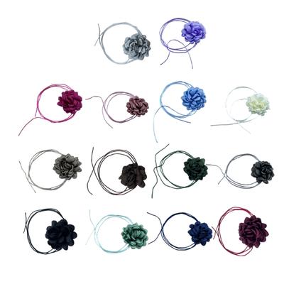 Stijlvolle Rozenbloesem Ketting Simulatie Bloem Halsketting Vrouwen Meisjes Sleutelbeenketting Opvallende Choker Accessoire
