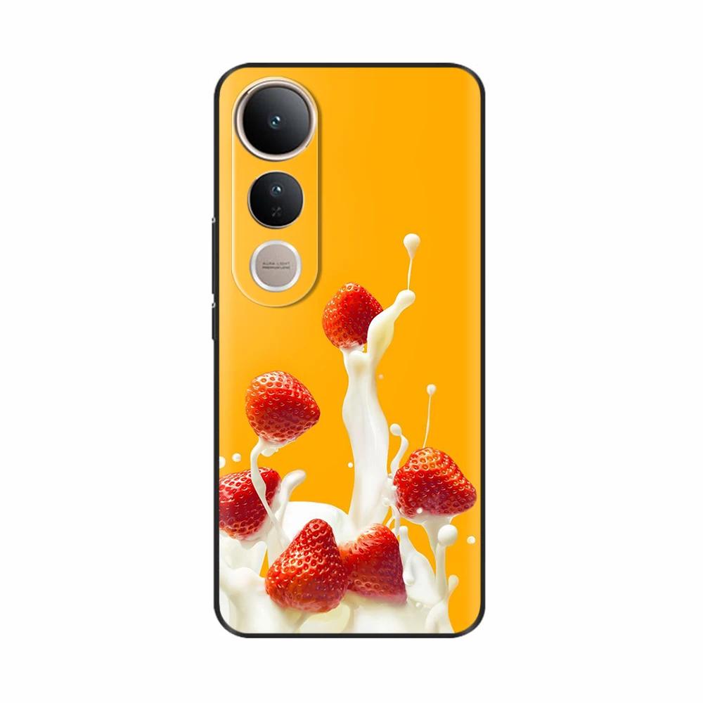 Fundas For Vivo V50 Lite 5G Popular Flowers Cartoon Soft Silicone Phone Back Cover For Vivo V50 V50 Lite 5G 4G Shell Casing Capa