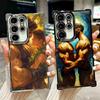 Muscle Man Gay Fitness Soft Phone Case For Samsung Galaxy S26 Ultra S25 Edge S24 FE S23 Plus S22 S21 + S20 Plating Anti-Fall Fun