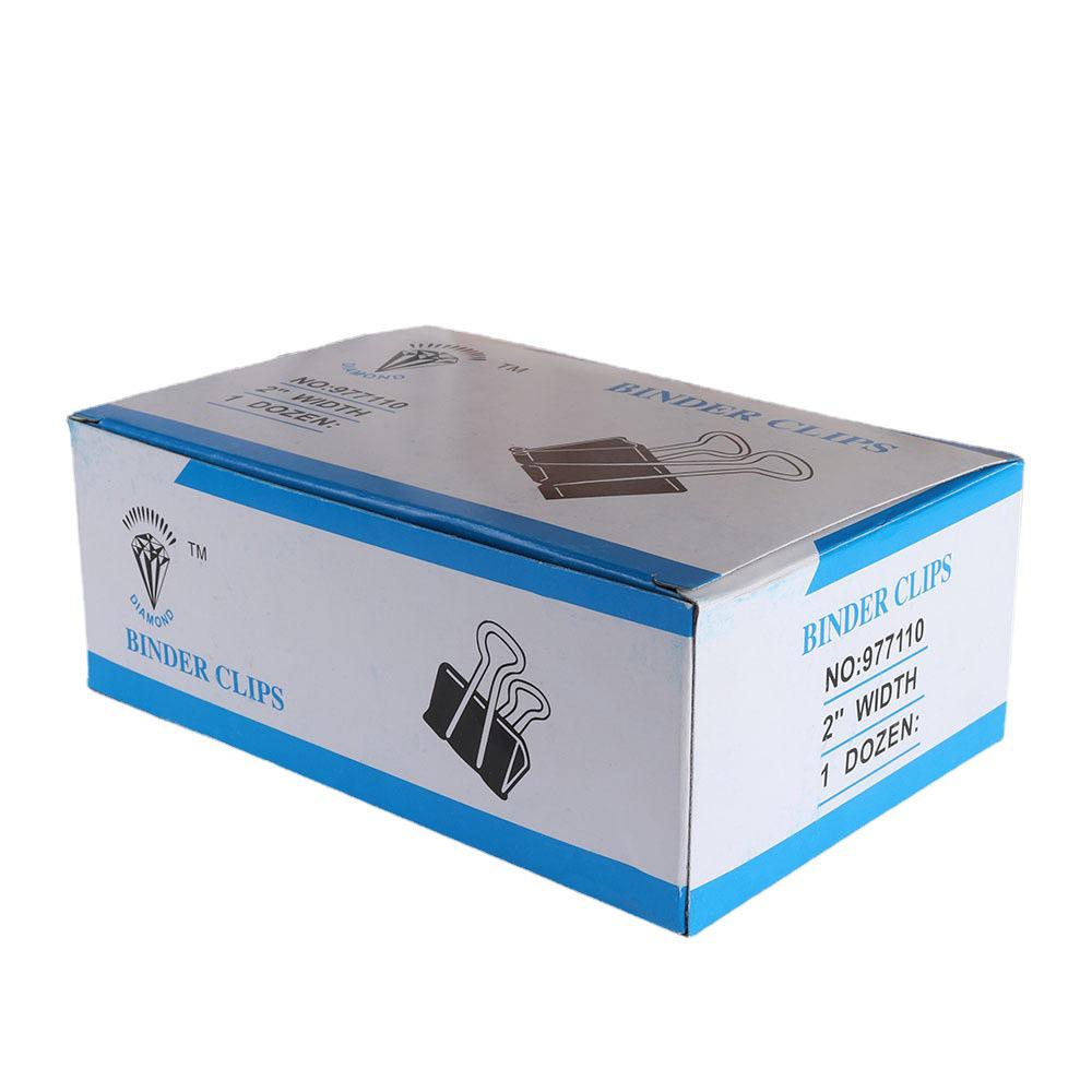 Lagernd Schwarze Metall-Büroklammer mit langem Schwanz zur Dokumentenbindung und -organisation für Büro und Schüler