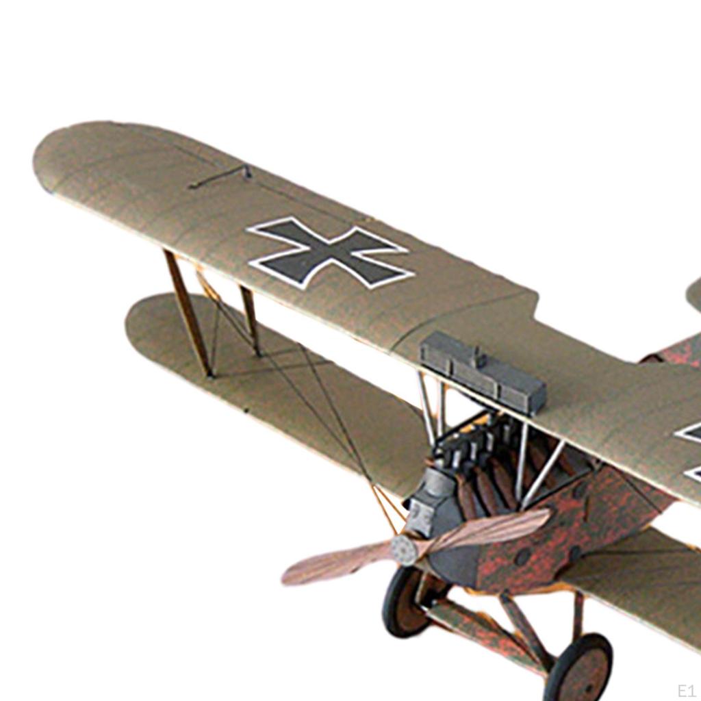 1:33 Diecast D II Fighter Model Aircraft Collectables Educational DIY Airplane Craft 3D Puzzle