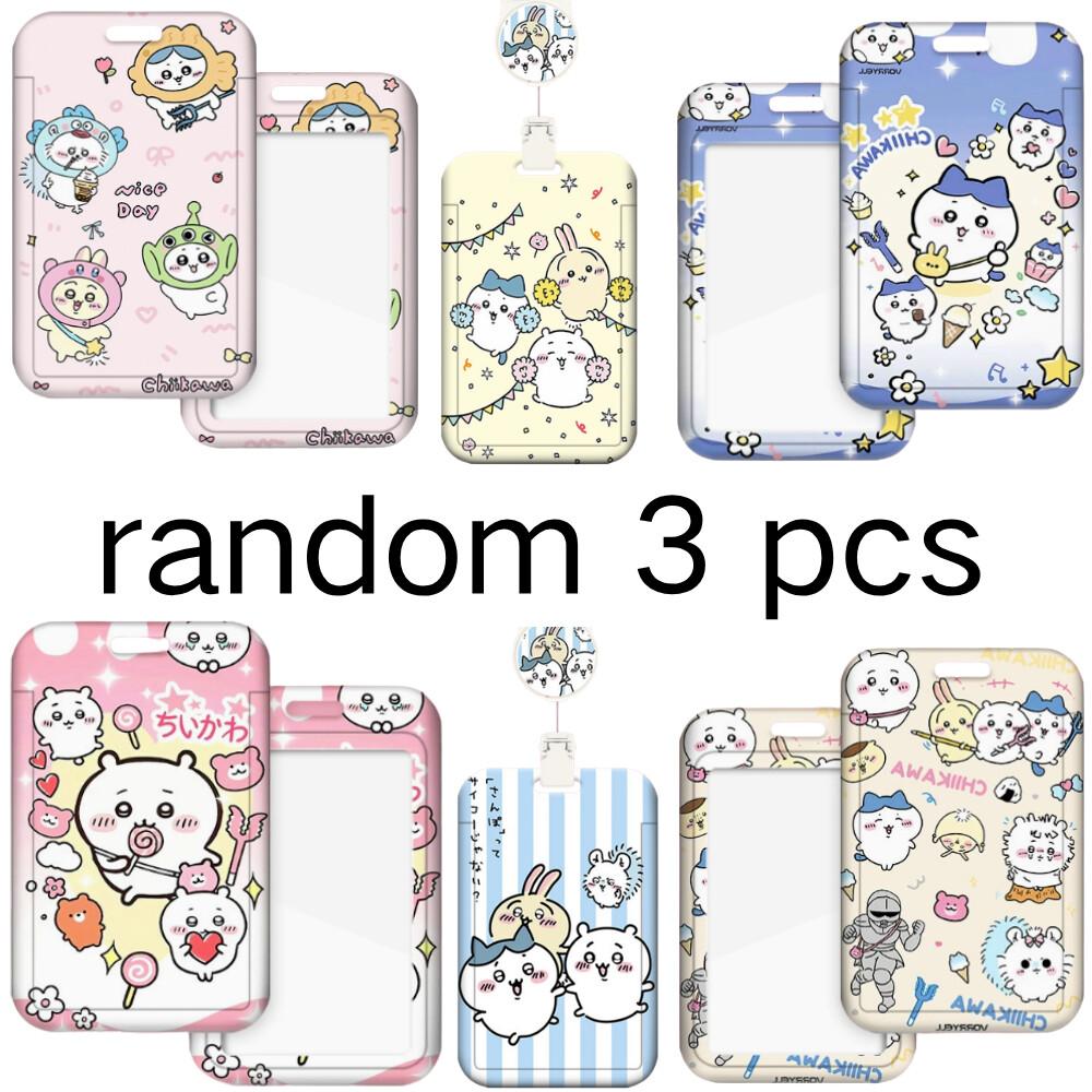 Chiikawa Id Badge Holder Neck Strap Pendant Hachiware Door Card Lanyards Usagi Lanyard Credential Holder Cartoon Keychain Gifts